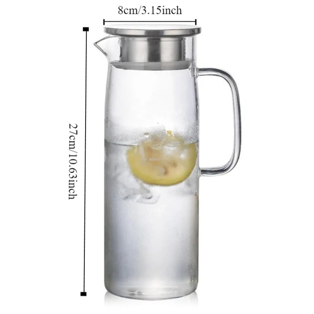 Glass Water Pitcher, 1.5L