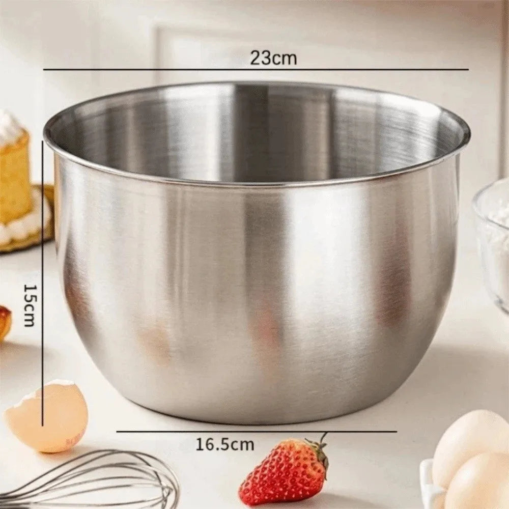 Deep Stainless Steel Mixing Bowl