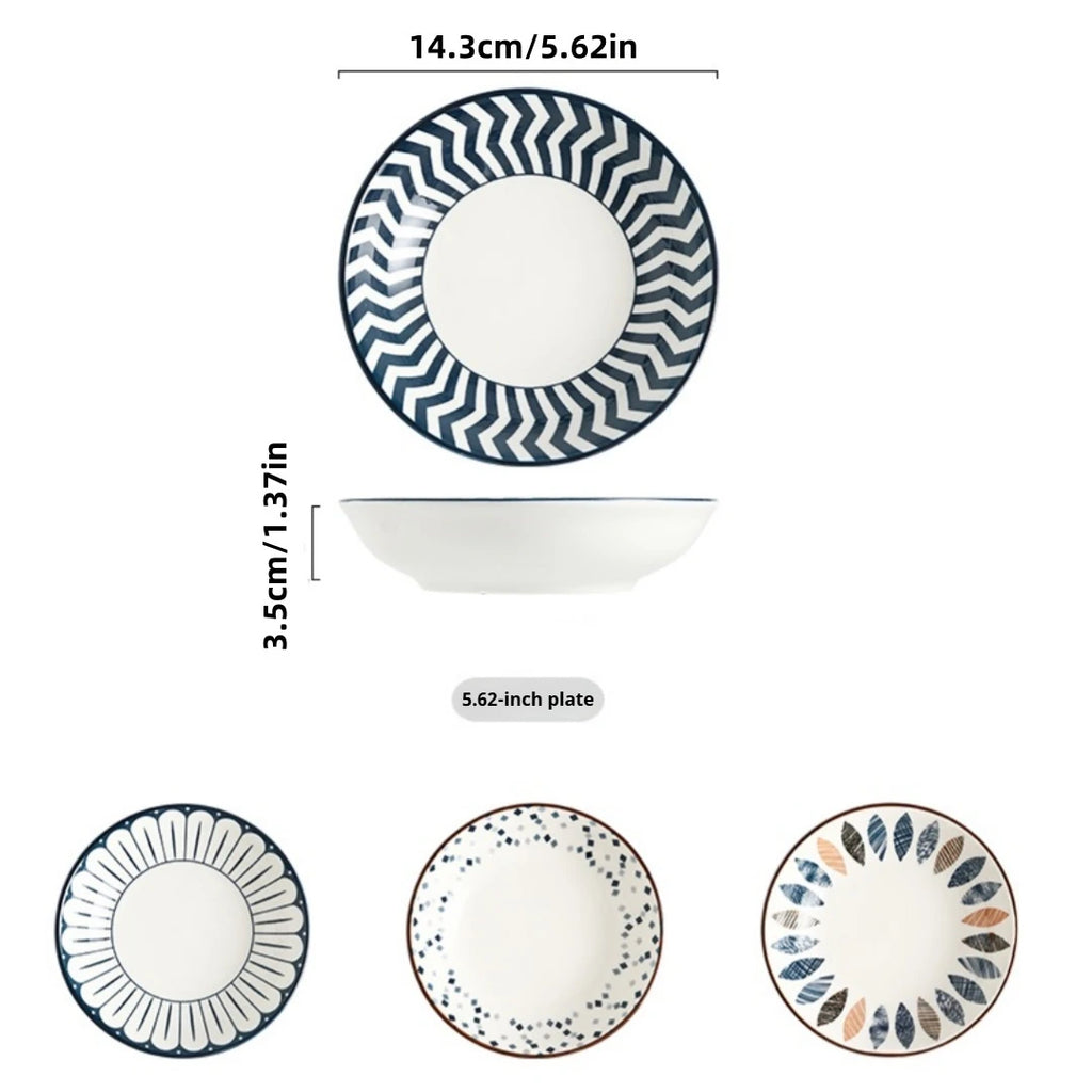 Minimalist Ceramic Side Plates, Set of 4