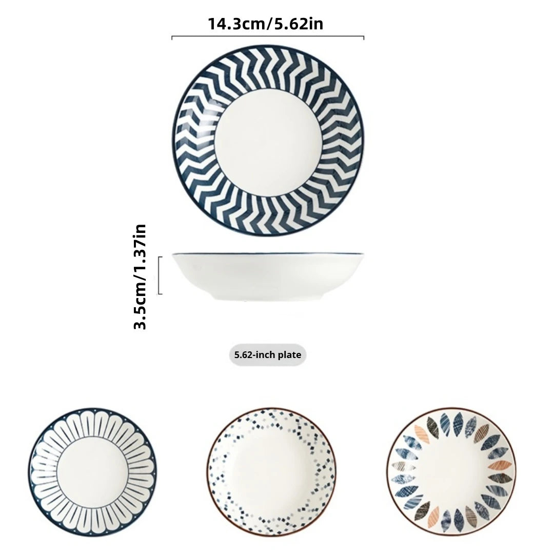 Minimalist Ceramic Side Plates, Set of 4