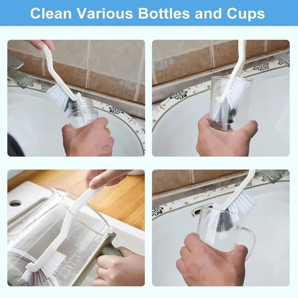 Crevice Cleaning Brush Set, 11 Pieces