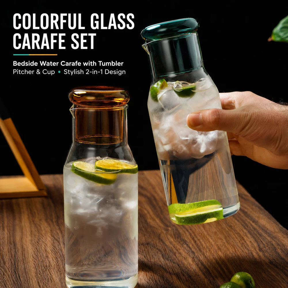 Bedside Carafe & Glass Set
