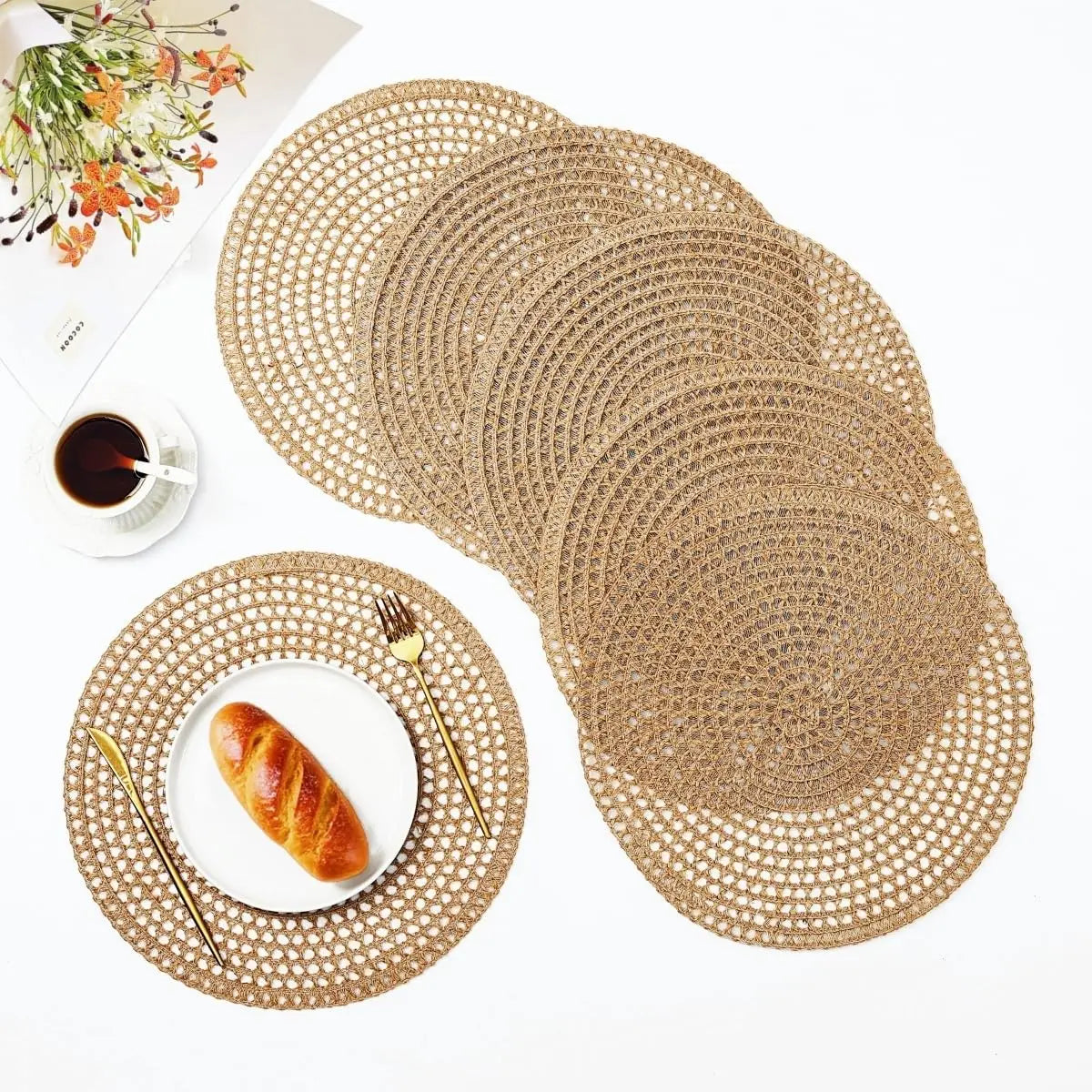 Round Placemats, Set of 6
