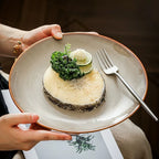 Kiln-Glazed Ceramic Dinner Plate