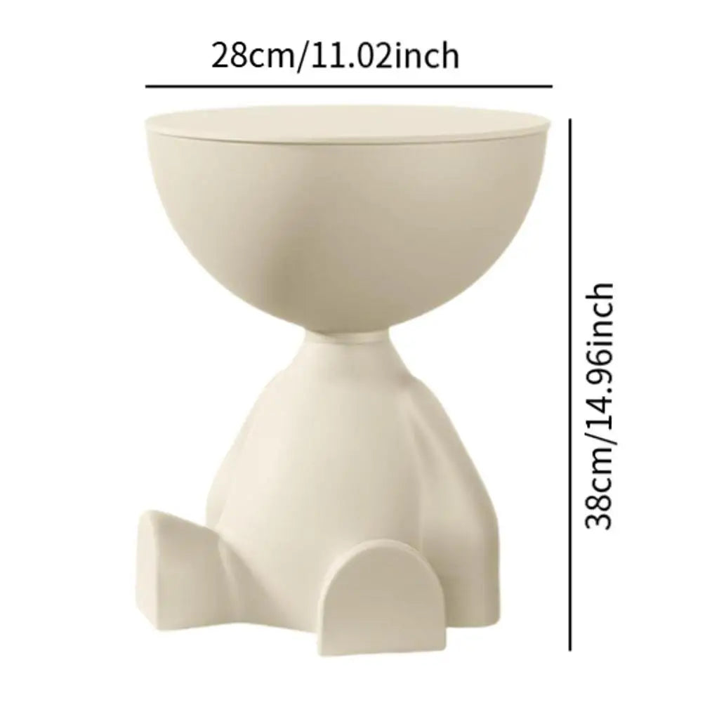 Table d'appoint Ours de dessin animé | Table basse créative moderne