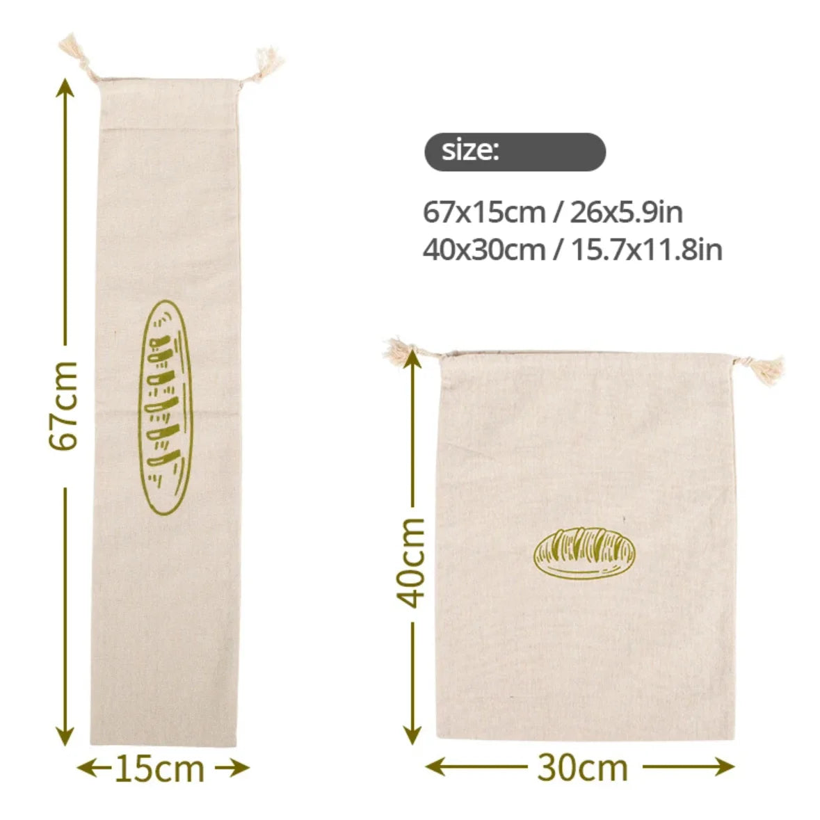 Linen Bread Bags