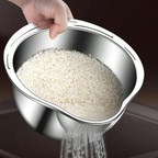 Stainless Steel Rice Washing Bowl