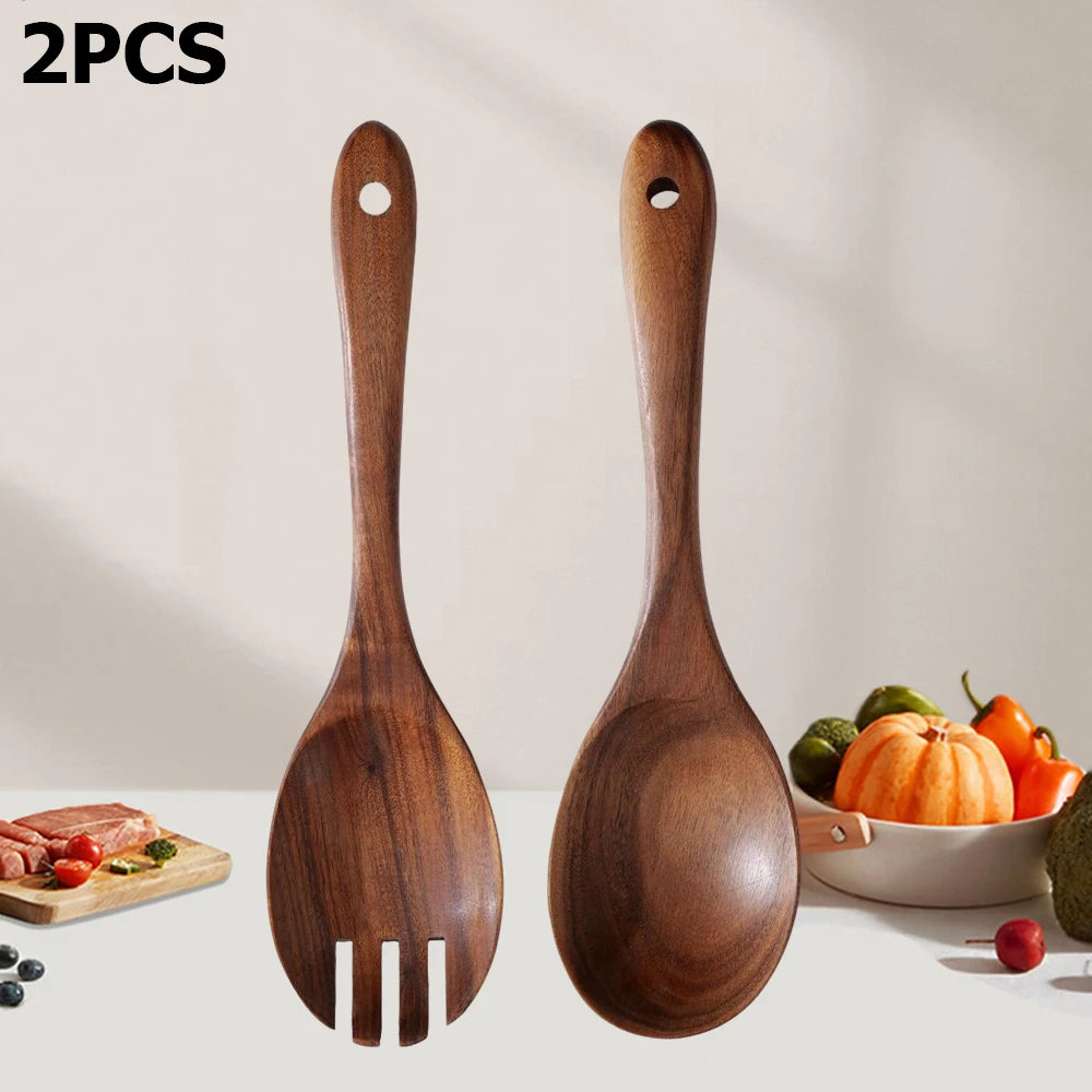 Acacia Wood Salad Servers