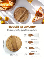 Acacia Cheese Board & Knife Set