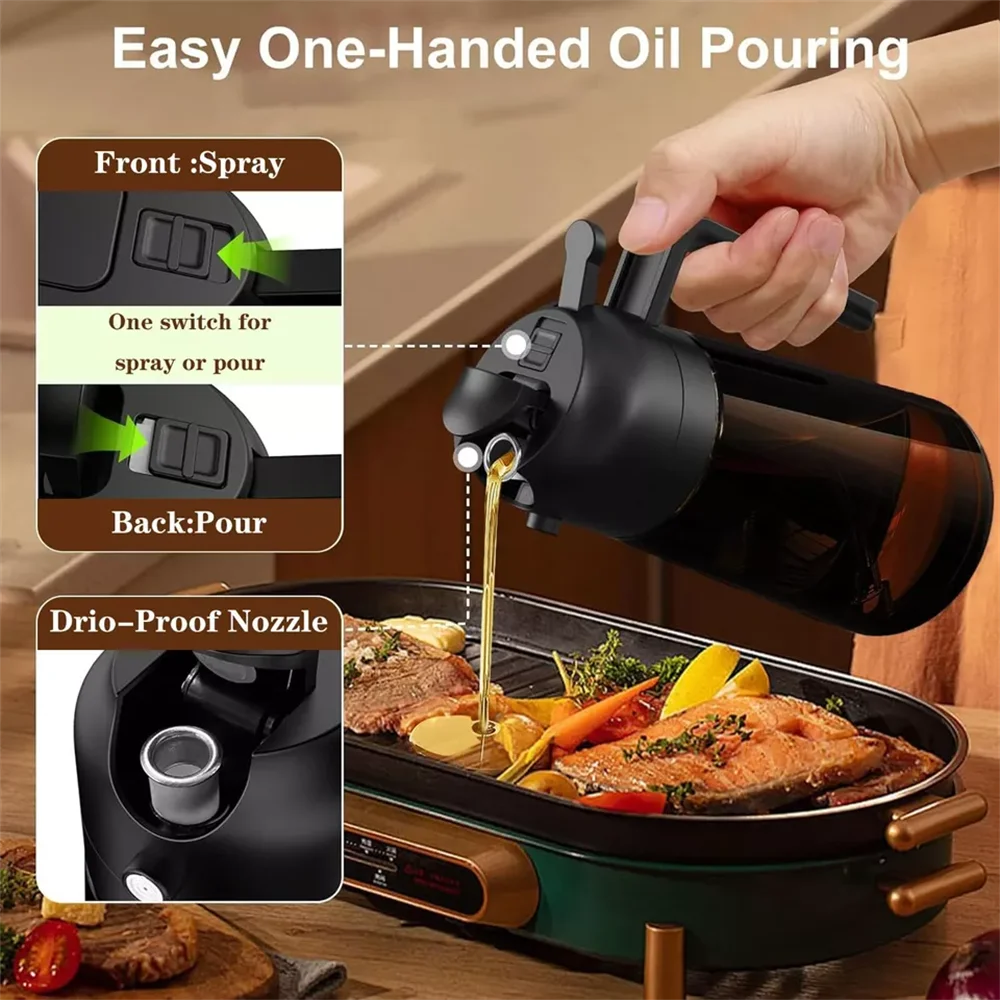 Glass Oil Dispenser and Sprayer