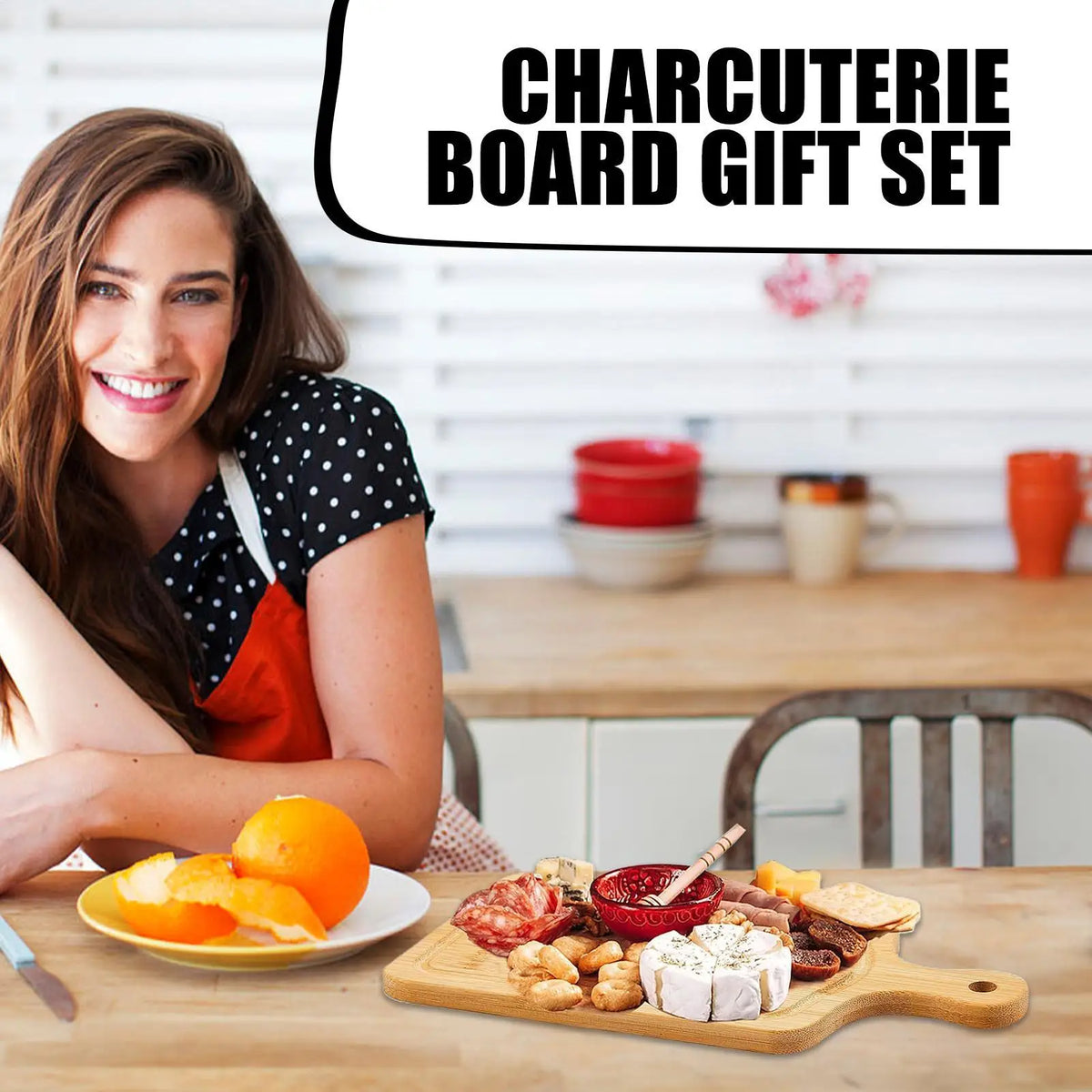 Bamboo Charcuterie Board Set