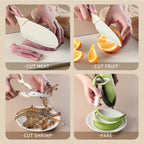 Five-Piece Knife and Scissors Set with Holder