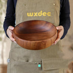 Large Acacia Wood Salad Bowl