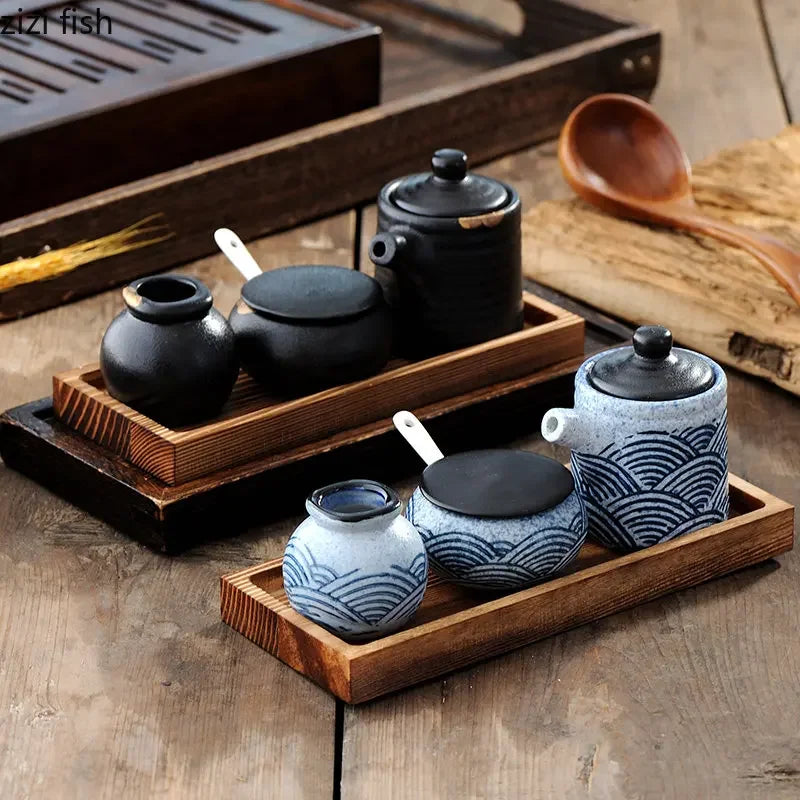 Ceramic Table Seasoning Jars