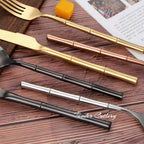 Bamboo-Handle Stainless Steel Cutlery