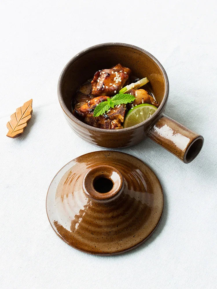 Clay Casserole Pot with Lid