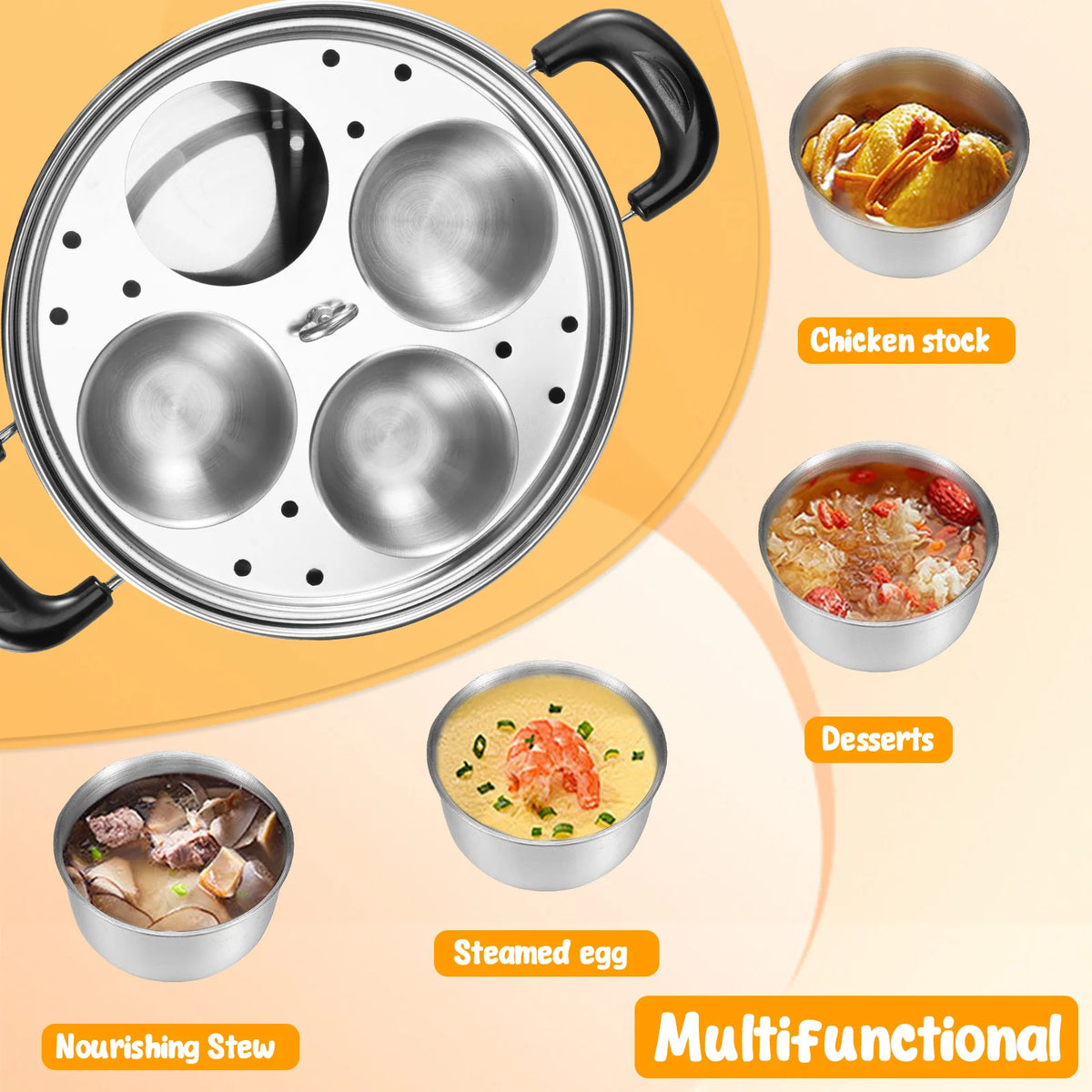 Four-Cup Egg Poaching Pan