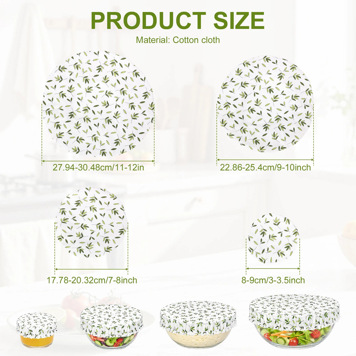 Reusable Cotton Bowl Covers
