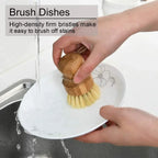 Wooden Pot Scrubbing Brush