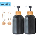 Black Soap Dispenser Set