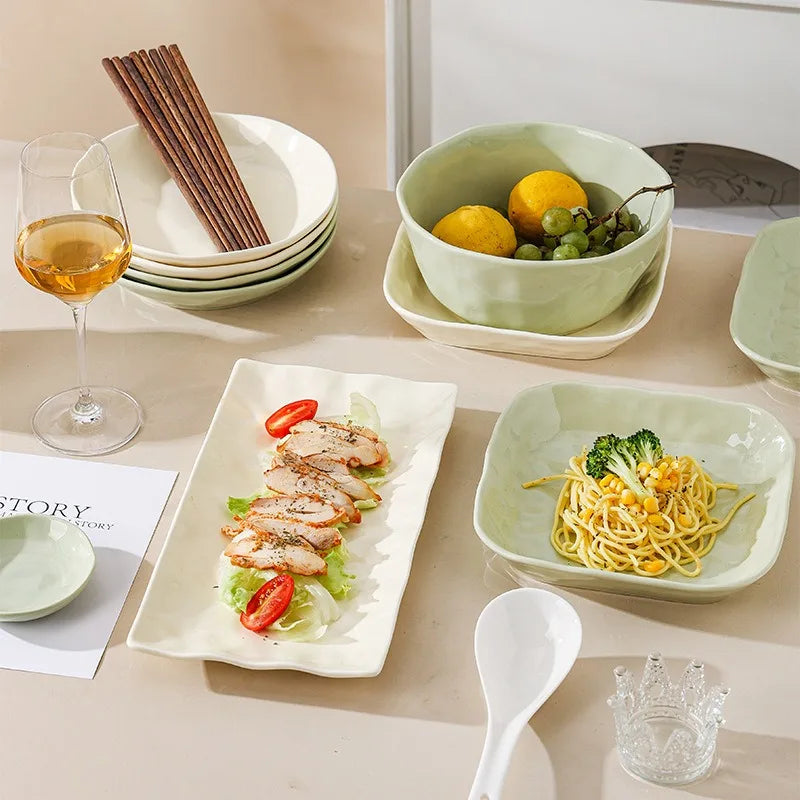 Nordic Ceramic Bowl & Dish Set