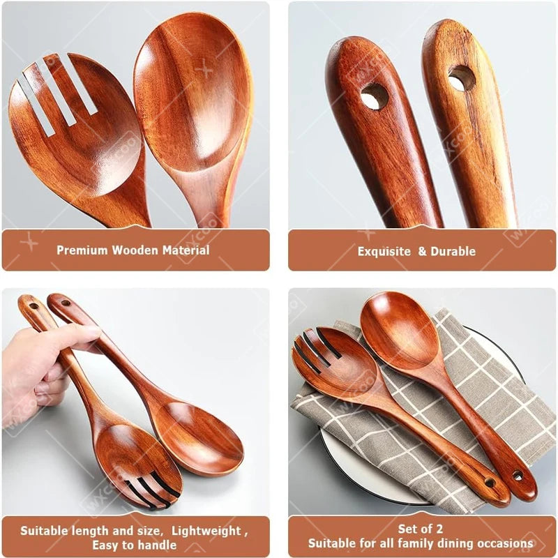 Acacia Wood Salad Servers
