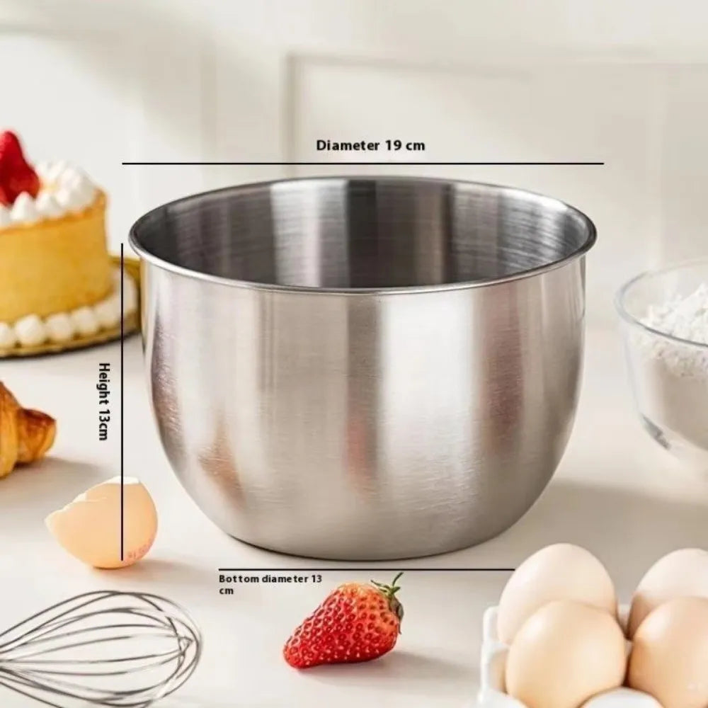 Deep Stainless Steel Mixing Bowl