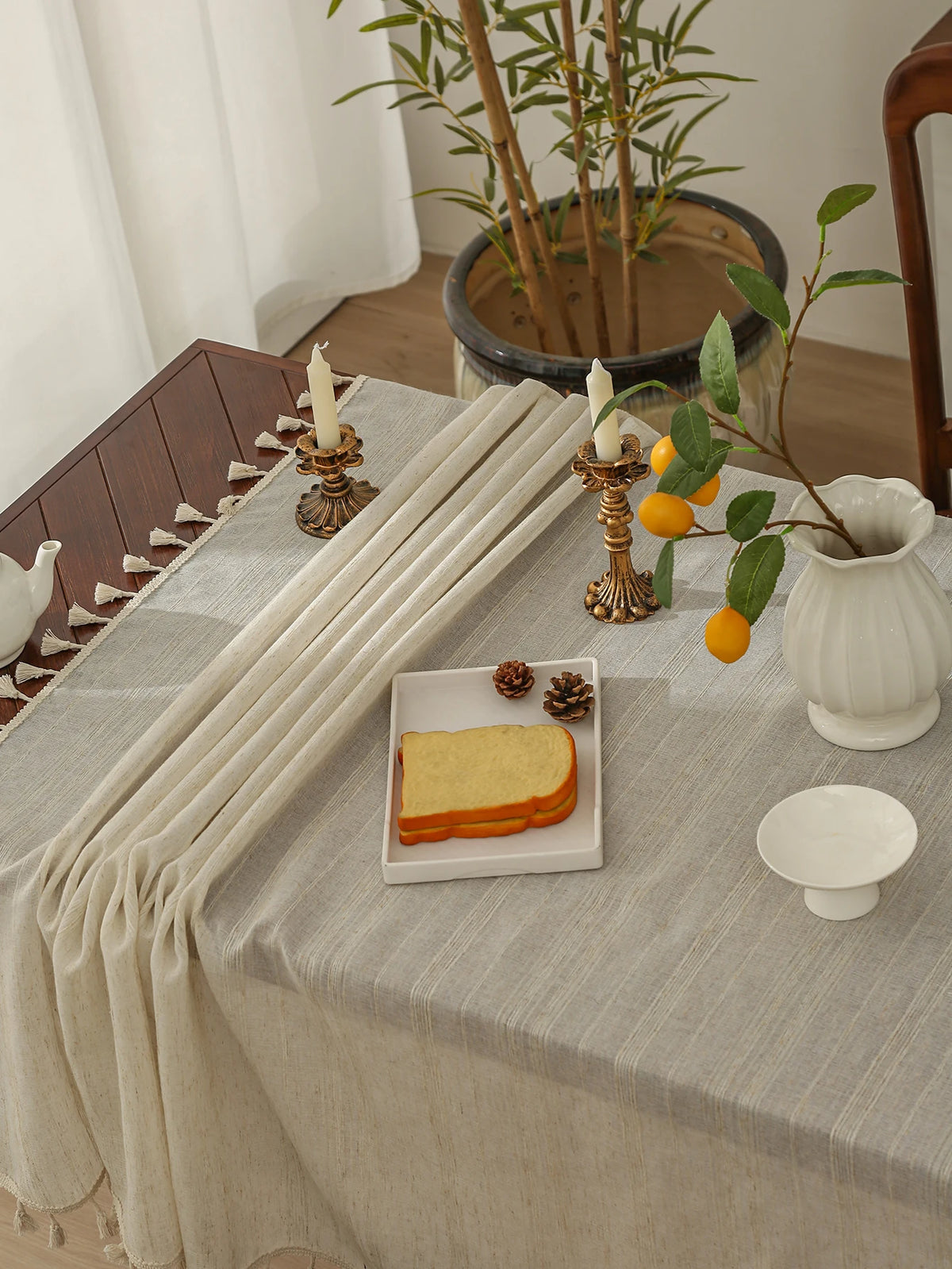 Tassel Edge Tablecloth