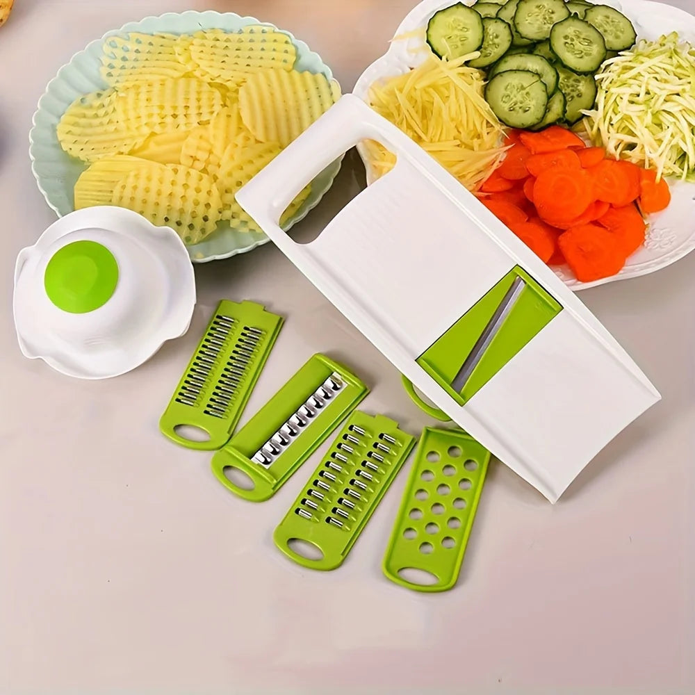 Mandoline Slicer with Five Blades