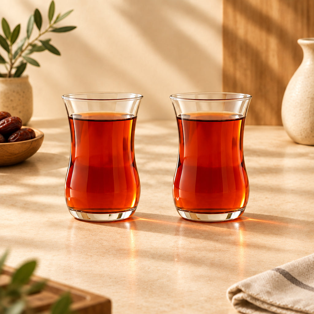 Turkish Tea Glasses, Set of 6
