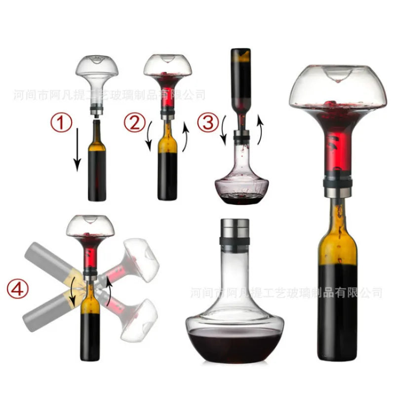 Glass Wine Decanter, 1L