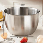 Deep Stainless Steel Mixing Bowl