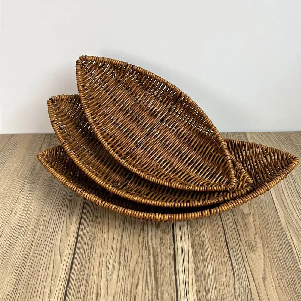 Hand-Woven Bread Tray