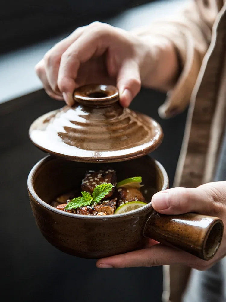 Clay Casserole Pot with Lid