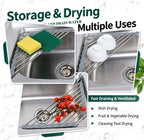 Corner Roll-Up Sink Rack