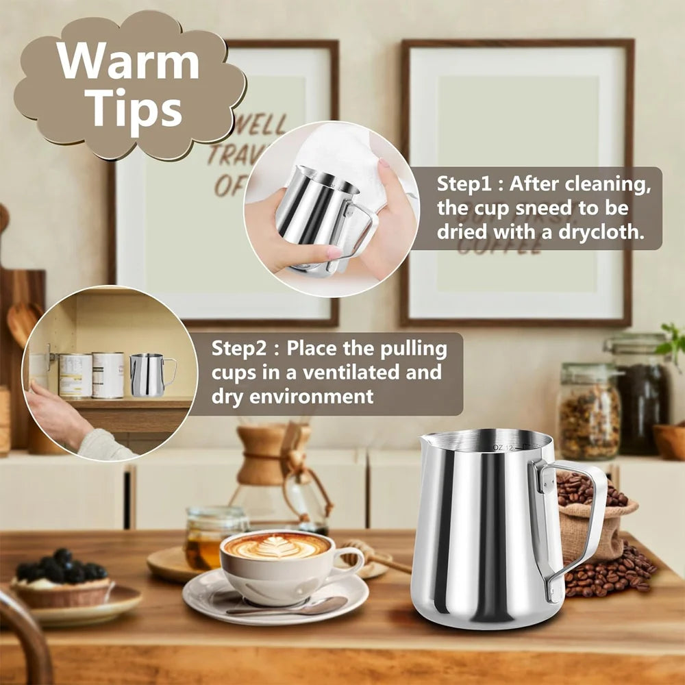 Stainless Steel Milk Frothing Jug