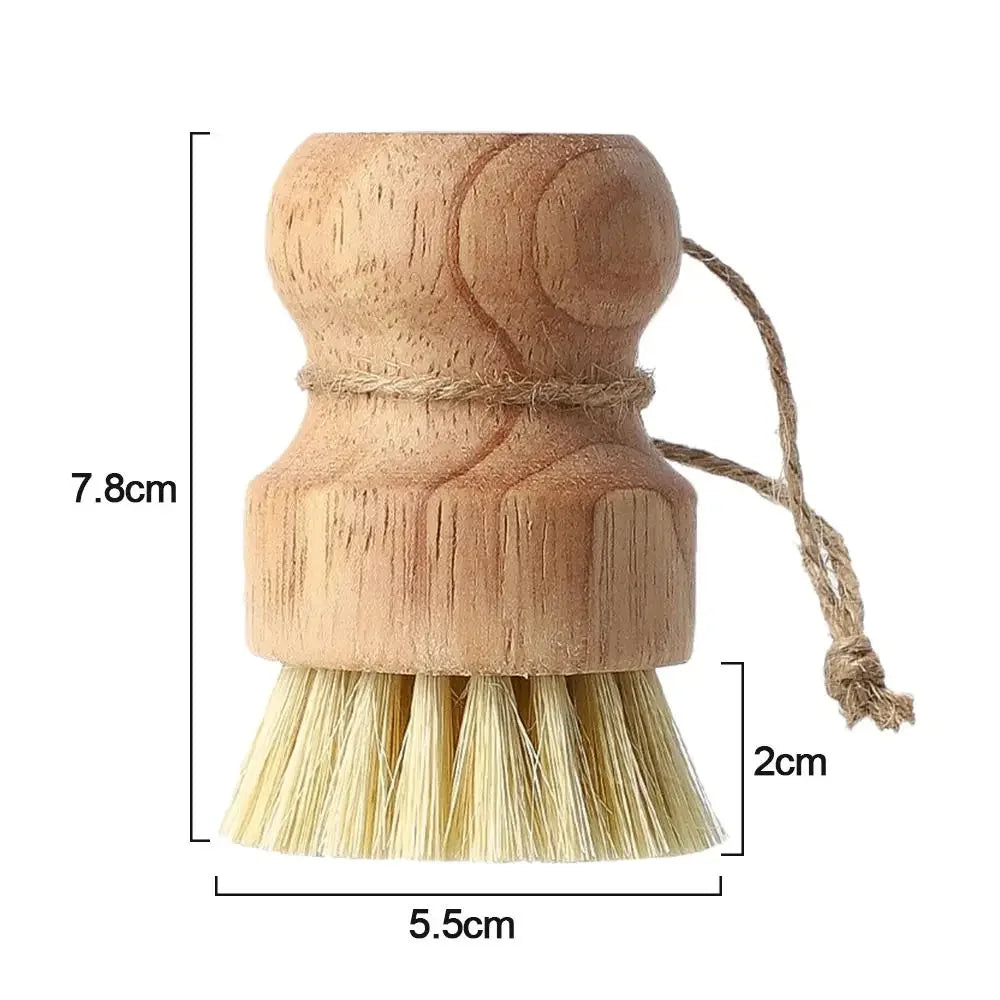 Wooden Pot Scrubbing Brush