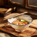 Japanese-Style Ceramic Pasta Bowls, Set of 2