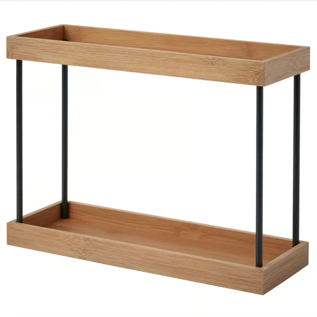 Two-Tier Bamboo Spice Rack