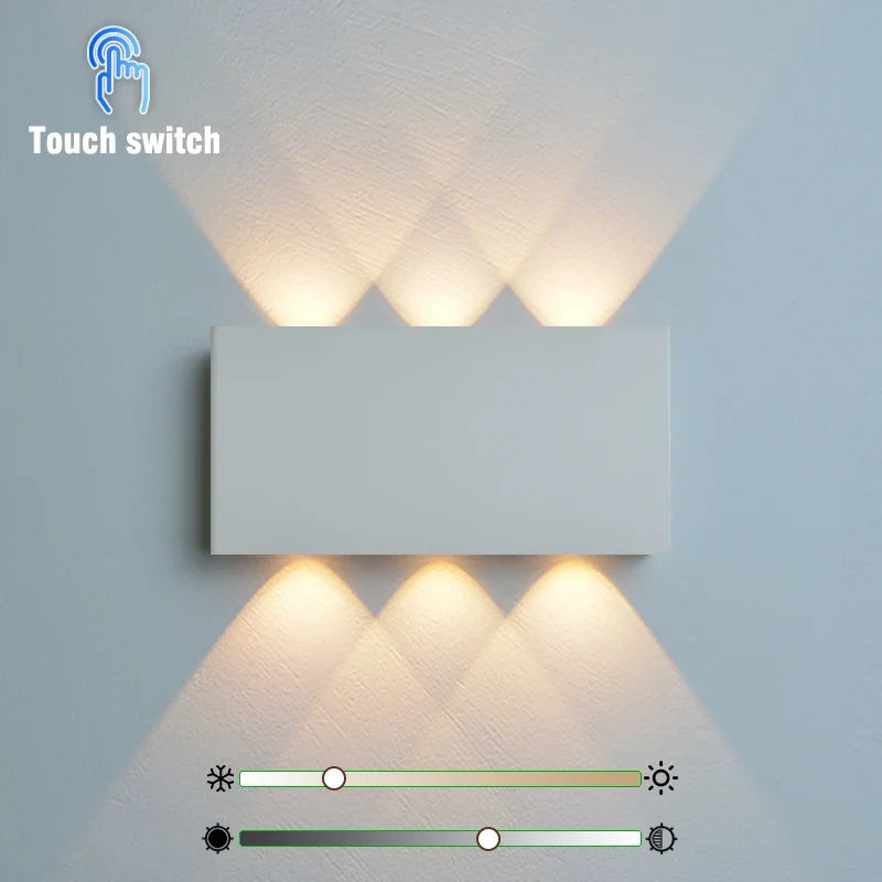 Applique Murale Rechargeable LumiBlock | Design Minimaliste Effet Bois