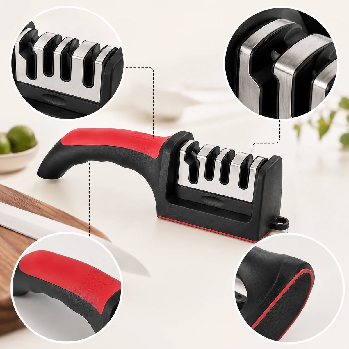 Four-Segment Knife Sharpener