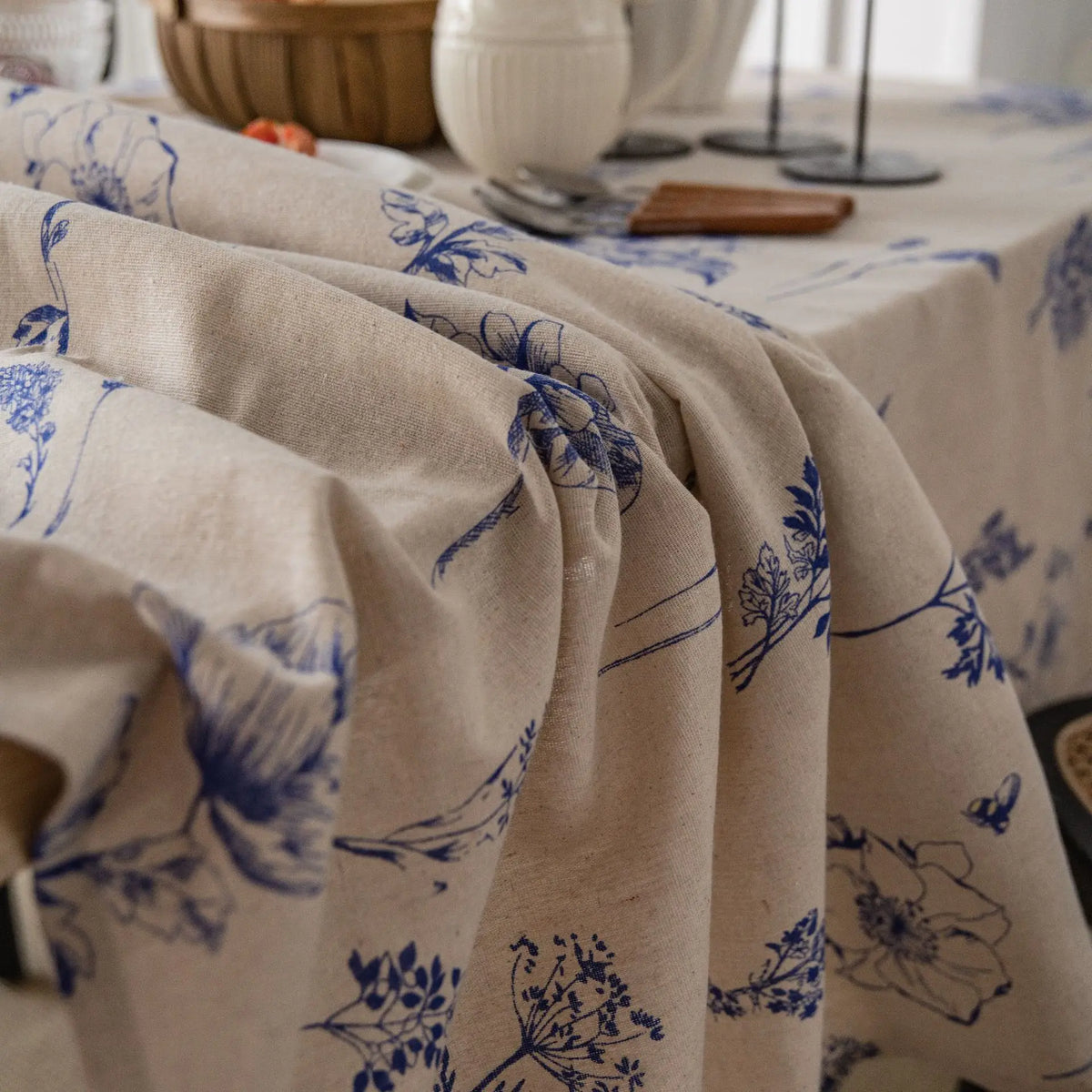 Botanical Print Round Tablecloth