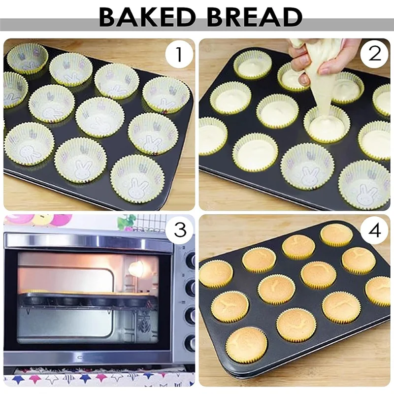 Carbon Steel Muffin Tray, Pack of 2