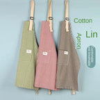Striped Linen Apron