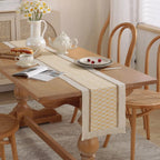 Tasselled Cotton Linen Table Runner
