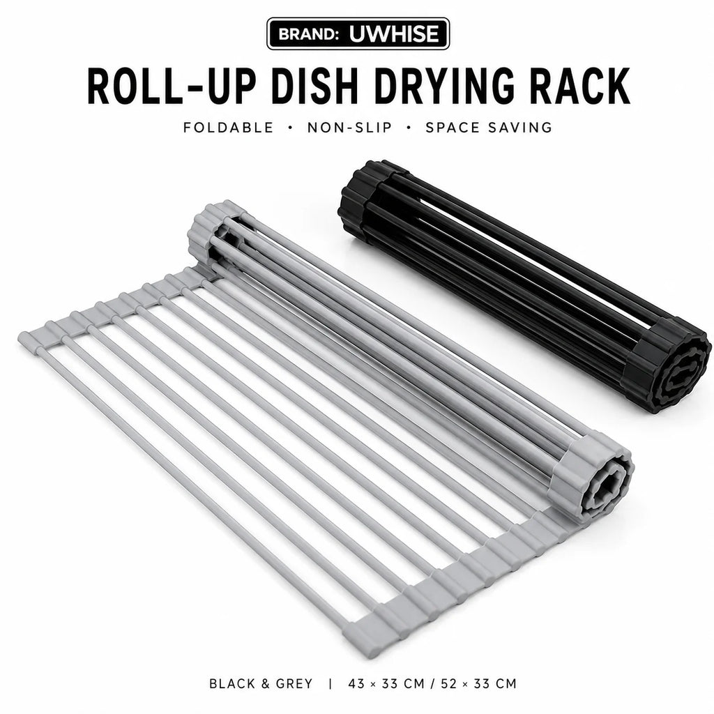 Roll-Up Over-Sink Drying Rack