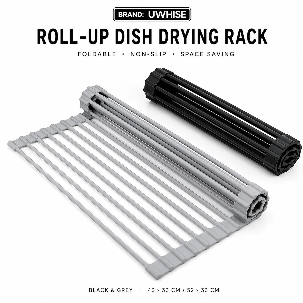 Roll-Up Over-Sink Drying Rack