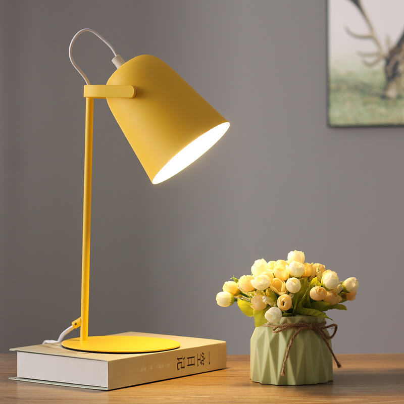 Lampe de bureau LED en métal nordique | Lampe de lecture et d'étude minimaliste