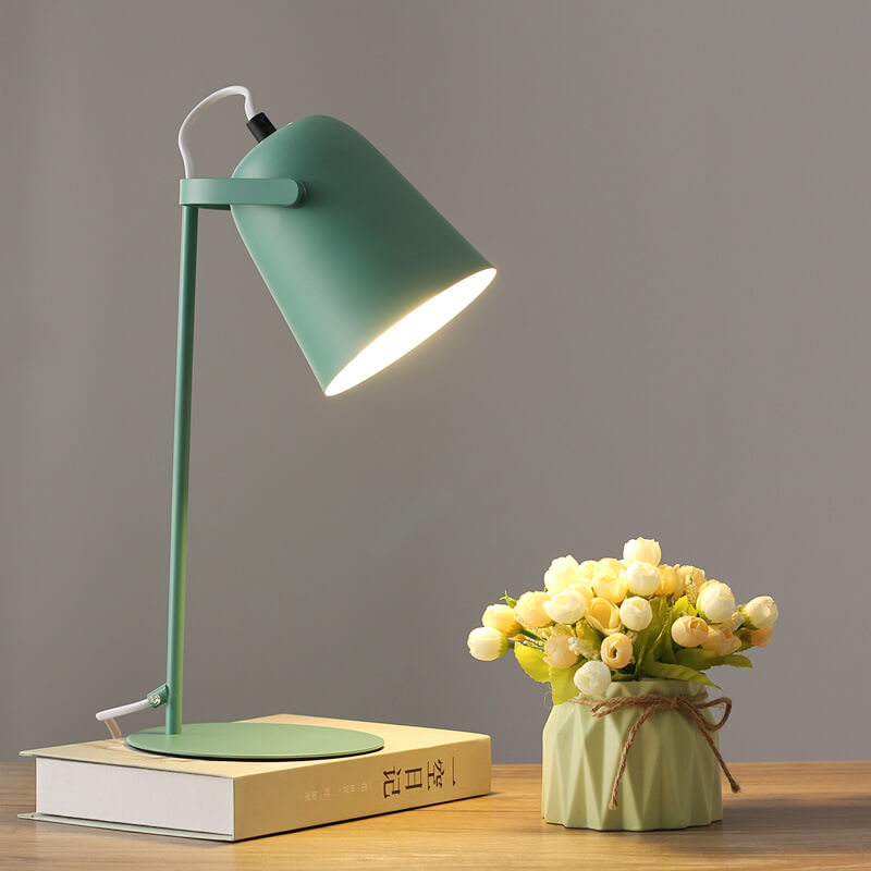 Lampe de bureau LED en métal nordique | Lampe de lecture et d'étude minimaliste