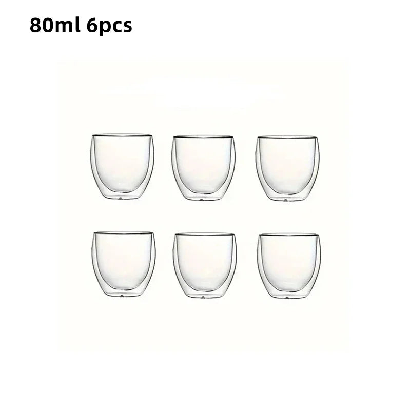 Double-Wall Glasses, Set of 6